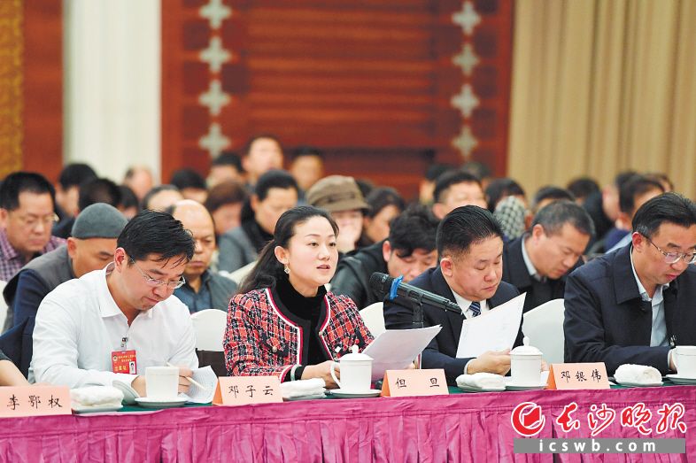 　　在1月7日举行的政协长沙市第十二届委员会第四次会议联组讨论会上，与会委员积极建言献策。  长沙晚报全媒体记者 王志伟 摄