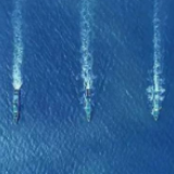 中国海警舰艇编队1月14日在我钓鱼岛领海巡航
