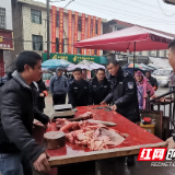 邵阳县蔡桥乡：铁拳整治“马路市场”保安全畅通