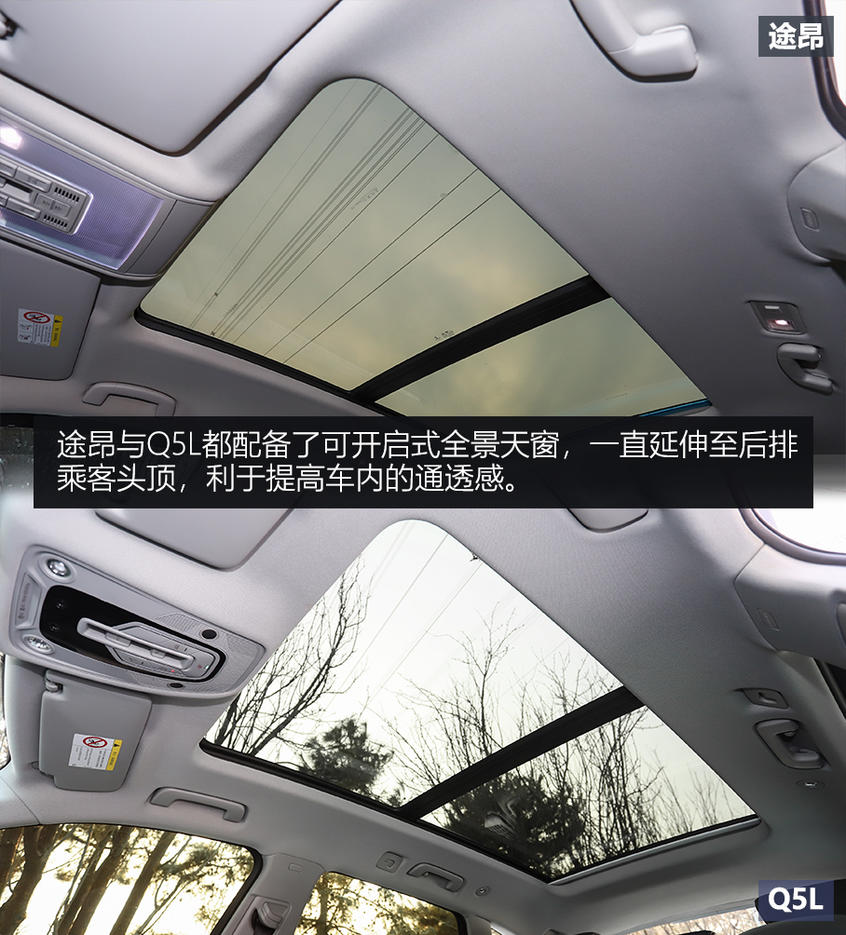途昂/Q5L对比评测：内饰