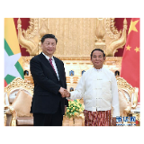 习近平同缅甸总统温敏会谈