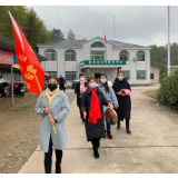 浏阳各级党组织和党员主动作为、带头行动——阻击战阵地党旗飘