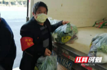 赫山区开展“战疫情保民生、蔬菜不接触配送”服务