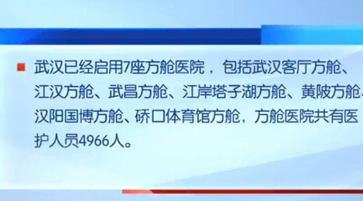 湖北武汉 战疫情 武汉已经启用7座方舱医院