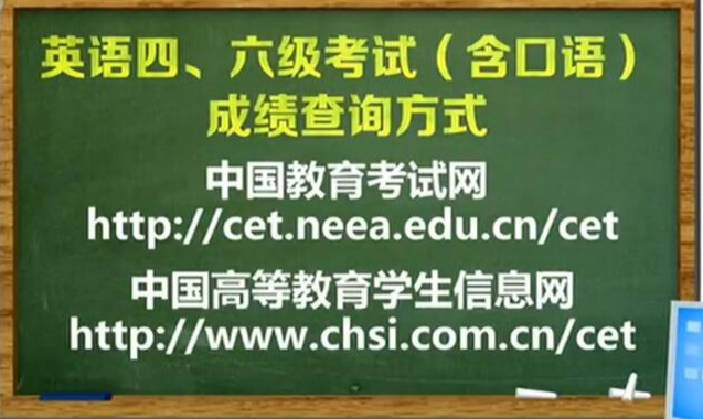 全国大学英语四六级成绩于2月21日发布