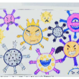 童心巧绘“抗疫”画本