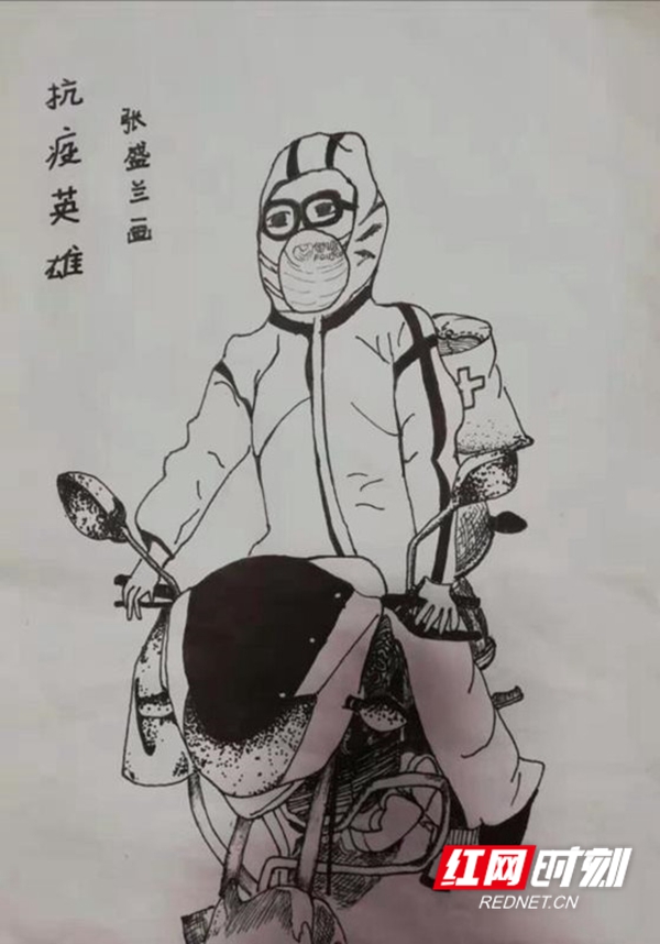 抗议英雄儿童画图片