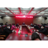 何冲龙调度企业防疫物资生产工作