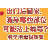 出门后回家，身上哪里最可能沾上病毒？权威回应来了