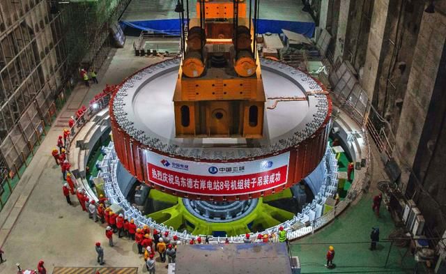 万千瓦的三峡集团乌东德水电站建设现场已有4台机组全面进入总装阶段