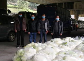 郴州苏仙区五盖山镇贫困户捐赠3000斤爱心蔬菜