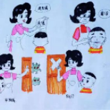 蓝山:童心小图助力未成年人防疫宣传