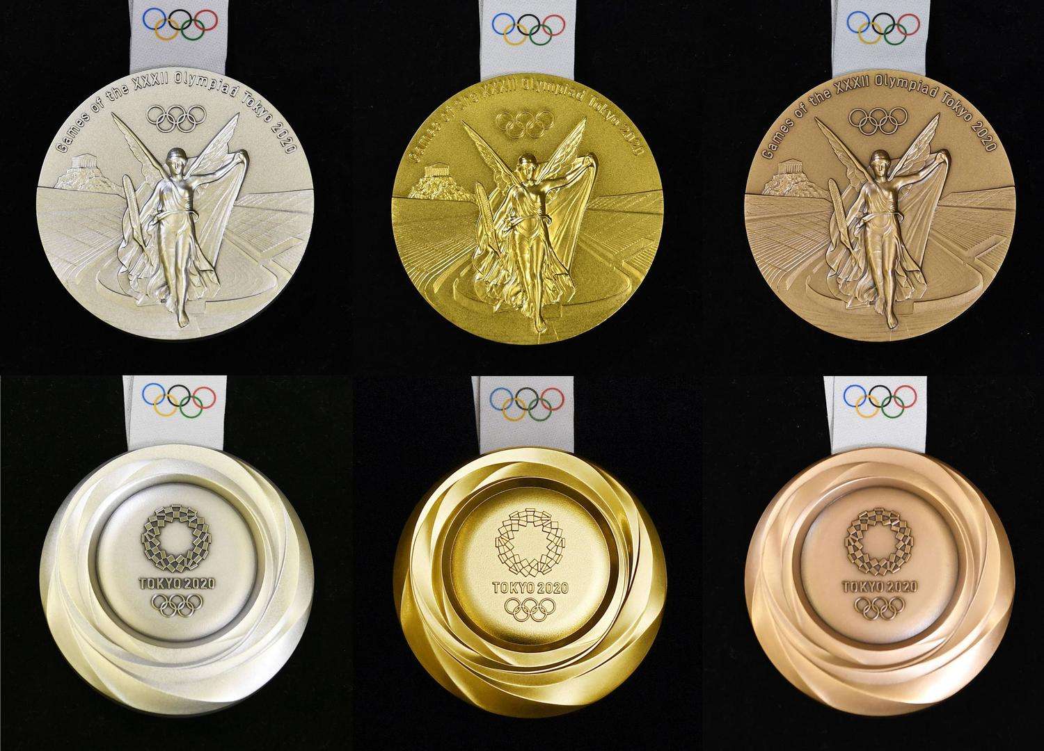 历届奥运会奖牌样式图片