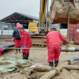 中石油天然气湖南分公司“长沙-常德管道”湘江穿越备用工程顺利复工
