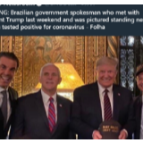 特朗普海湖庄园晚宴宾客中又一人确诊新冠肺炎