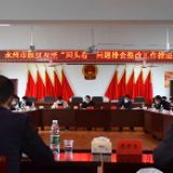 永州市脱贫攻坚“回头看”问题排查整改工作推进会在冷水滩区召开