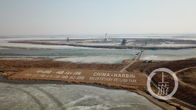 呼兰河口湿地公园2015年开发的水上运动项目。摄影/上游新闻记者 沈度