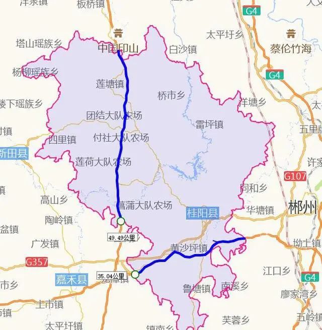郴州嘉禾县地图高清图片