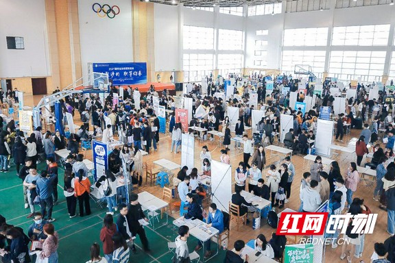 中南林业科技大学涉外学院毕业生双选会举行 提供3000余个岗位