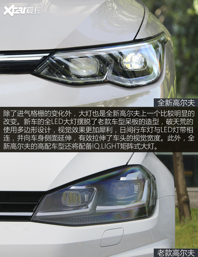 科技点满的“经典车” 高尔夫新老对比