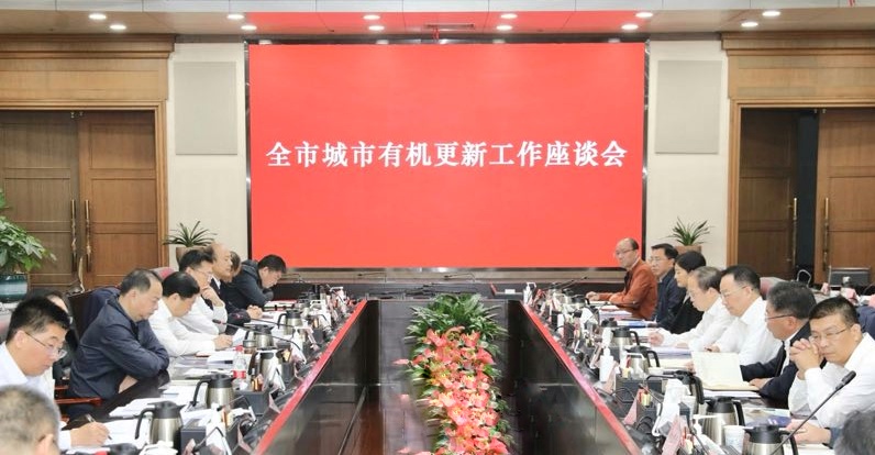 全市有机更新工作座谈会召开。 刘书勤 摄
