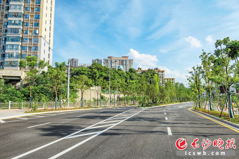 　　雅塘冲路（韶山路—洞井路）项目已完成韶山路至曙光路路段的建设。长沙晚报全媒体记者 陈飞 摄