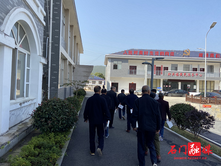 新关镇树敬老之帜促文明新风