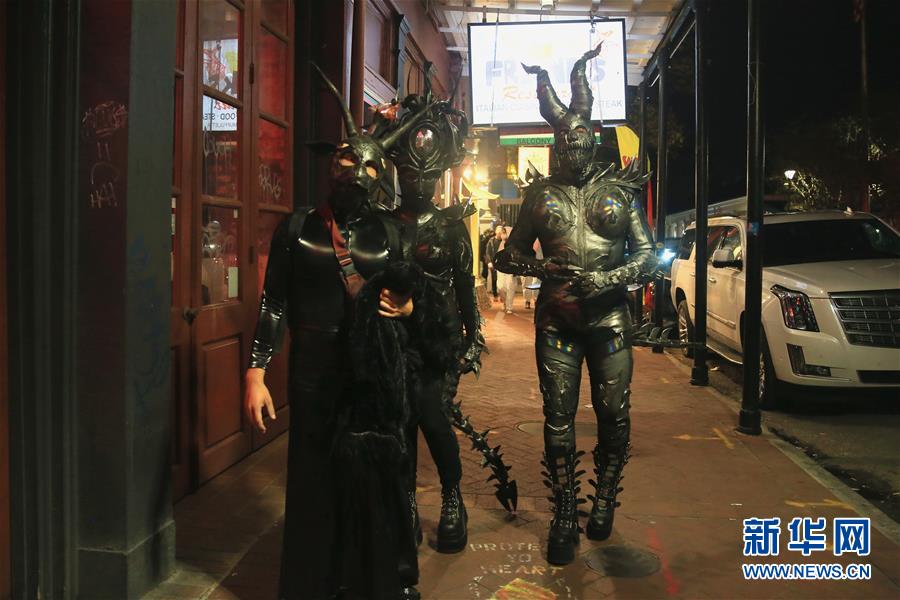 (国际)(4)美国多地庆祝万圣夜