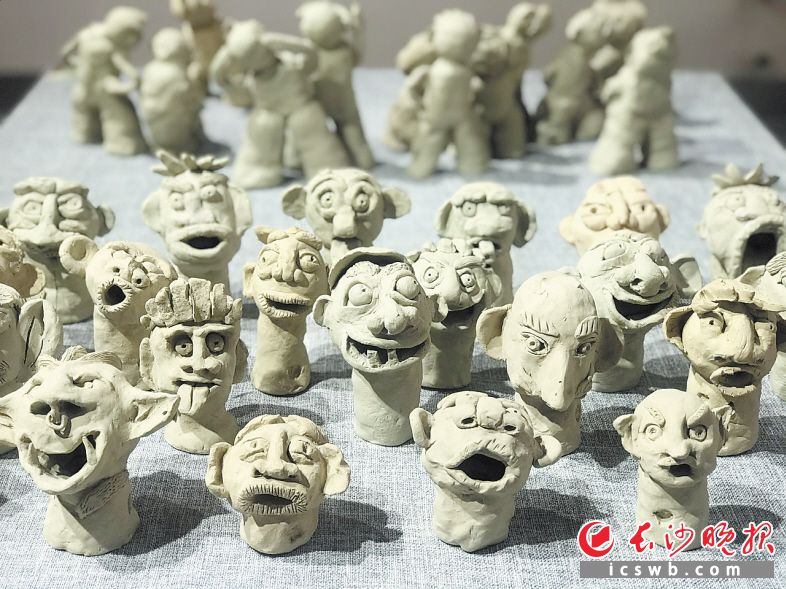 　　学生们的部分作品。均为学校供图