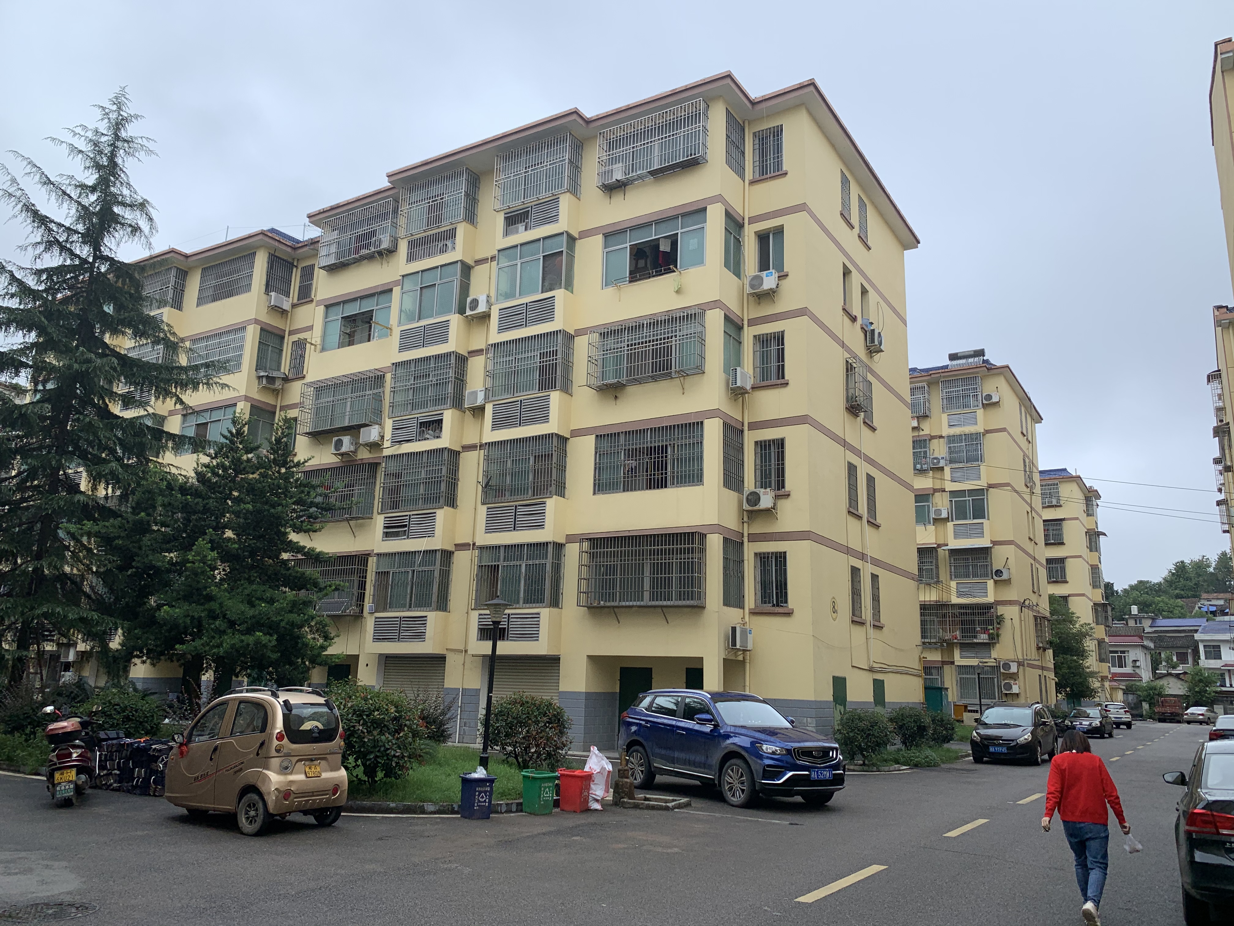 宁乡市教师新村小区改造过程中，对小区立面重新粉刷，道路“白改黑”，同时进行绿化提质、下水道疏通等。