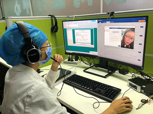 “云诊室”实现医保实时结算(首都儿研所供图)