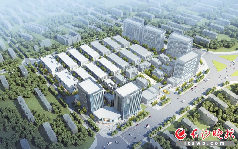 　　雨花经开区（韶山）智能制造产业园效果图。其由雨花经开区与韶山高新区携手打造。