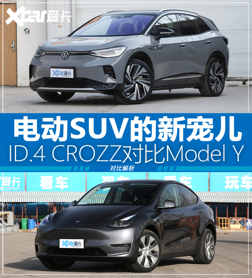 ID.4 CROZZ对比Model Y