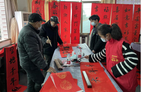 望城茶亭:迎新春 送春联 文化惠民 惠农村__望城新闻网