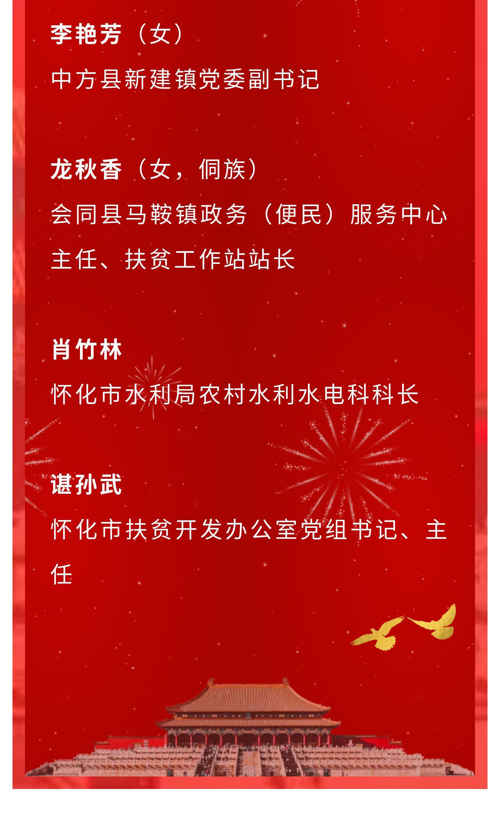 刚刚,他们代表怀化在北京接受表彰!