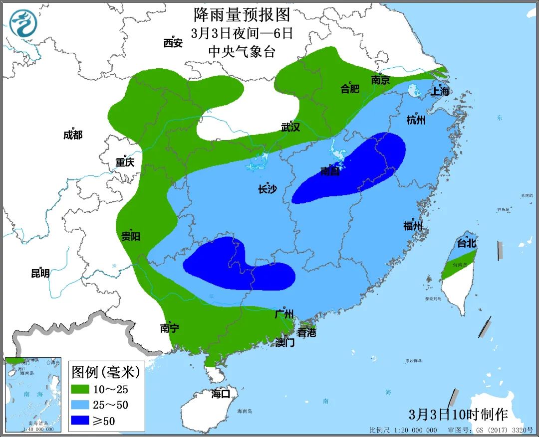 展望下周的天气，南方降水持续，22-24日将迎今年首场大范围强对流天气过程，北方雨雪来去匆匆，需防范沙尘天气_手机新浪网