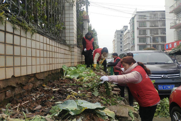 弘高社区志愿者们在清理菜土.jpg
