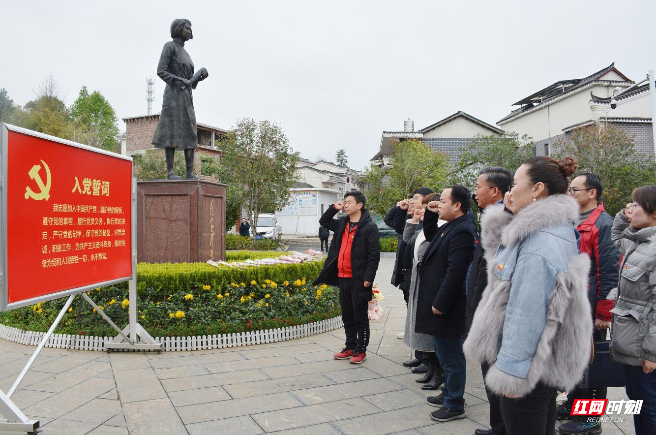 桂阳县委宣传部到道县烈士纪念园开展主题党日活动