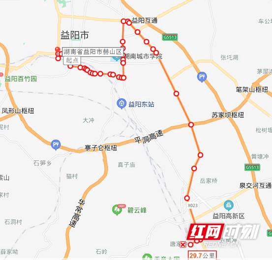 益阳31路公交车路线图图片