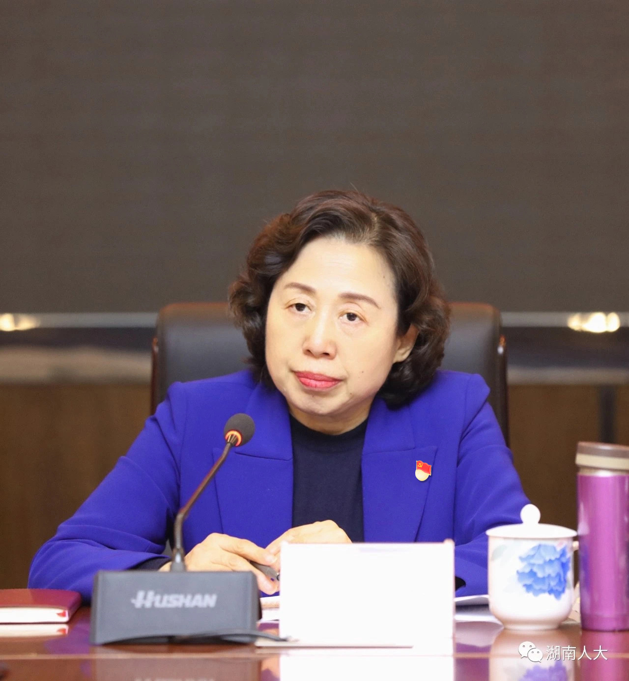 人大要闻专题学习研讨会上,叶红专,彭国甫,张亦贤,王刚,祁圣芳,程水泉