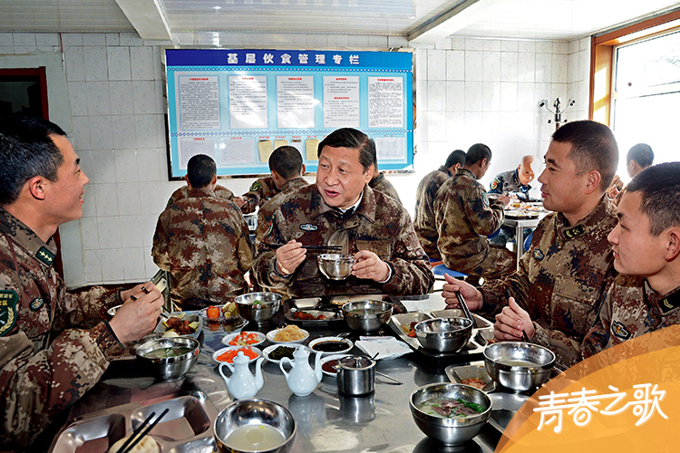 2014年1月26日，习近平专程来到内蒙古军区边防某部，亲切看望慰问戍边官兵。