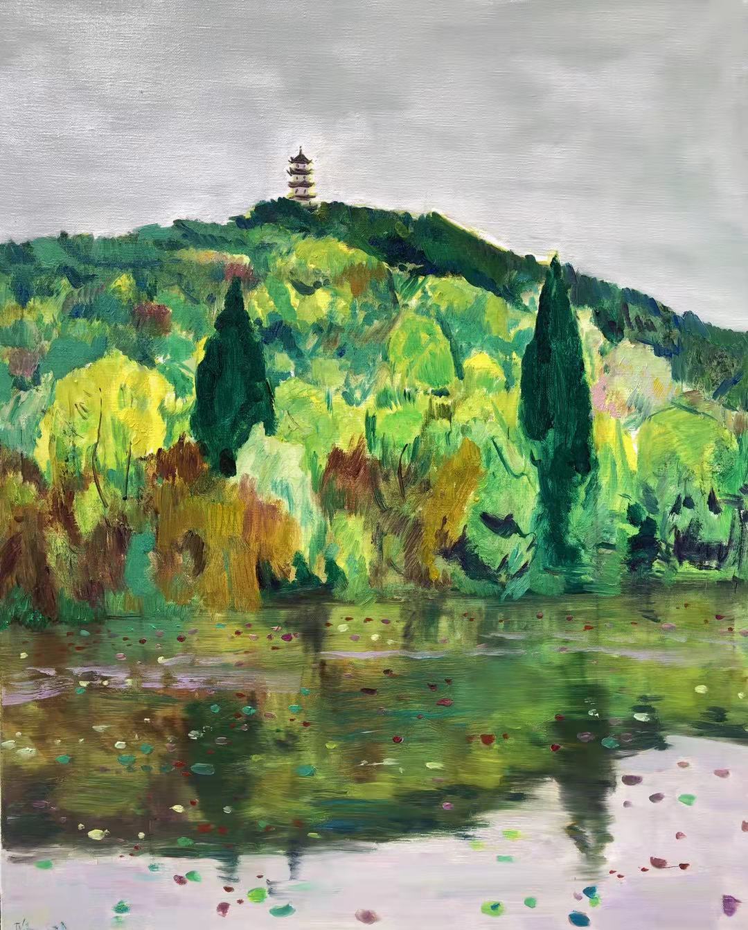 金鸡塔80X100cm.jpg