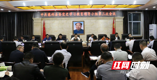 中共慈利县委党史学习教育领导小组第三次会议召开