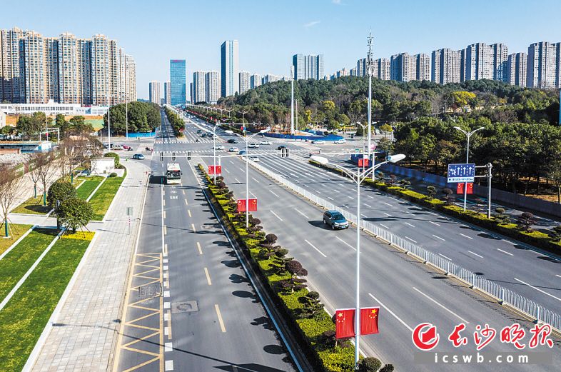 　　提质后的金星路道路平坦顺畅。市城管执法局供图