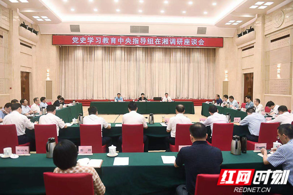 党史学习教育中央第四指导组在湘调研指导