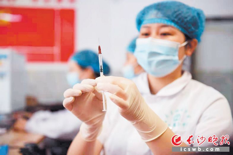 　　6月，长沙将集中开展第二剂新冠疫苗接种工作。 　　黄启晴 摄