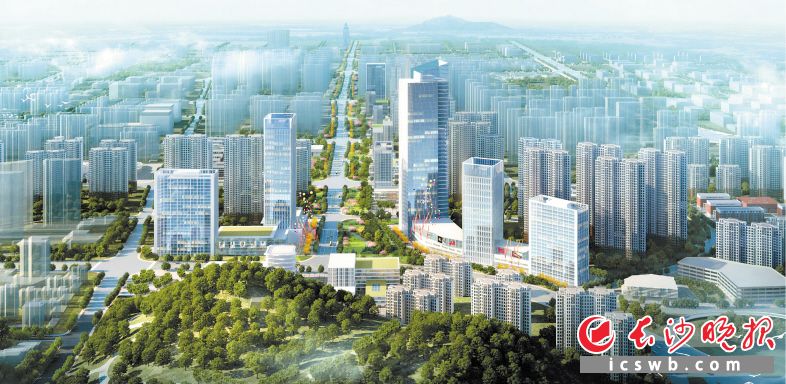 　　观沙岭城市更新片区未来效果示意图