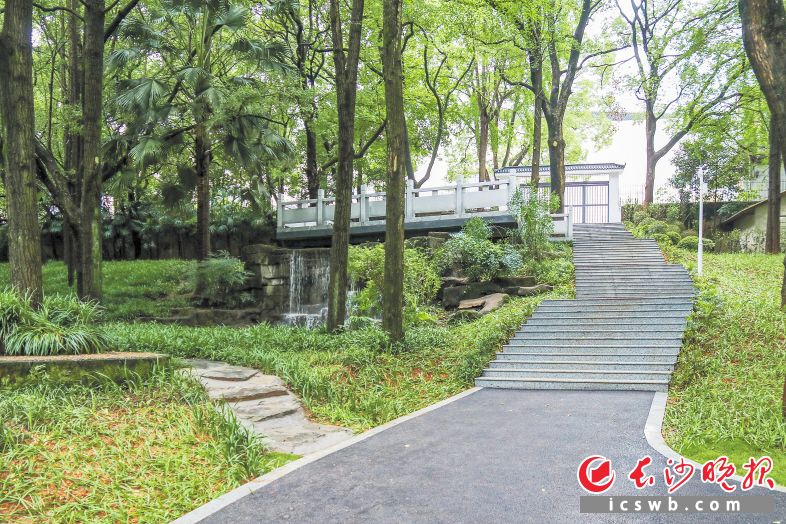 　　知仁园打通了湖南烈士公园与湖南省博物馆的通道，未来可有效实现这两大重要景点间的互通分流。