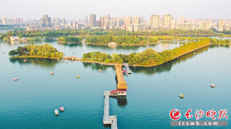　　湖南烈士公园内花团锦簇，游客如织。刚刚完成提质改造、焕然一新的公园，烘托起佳节的祥和氛围。长沙晚报全媒体记者 邹麟 摄