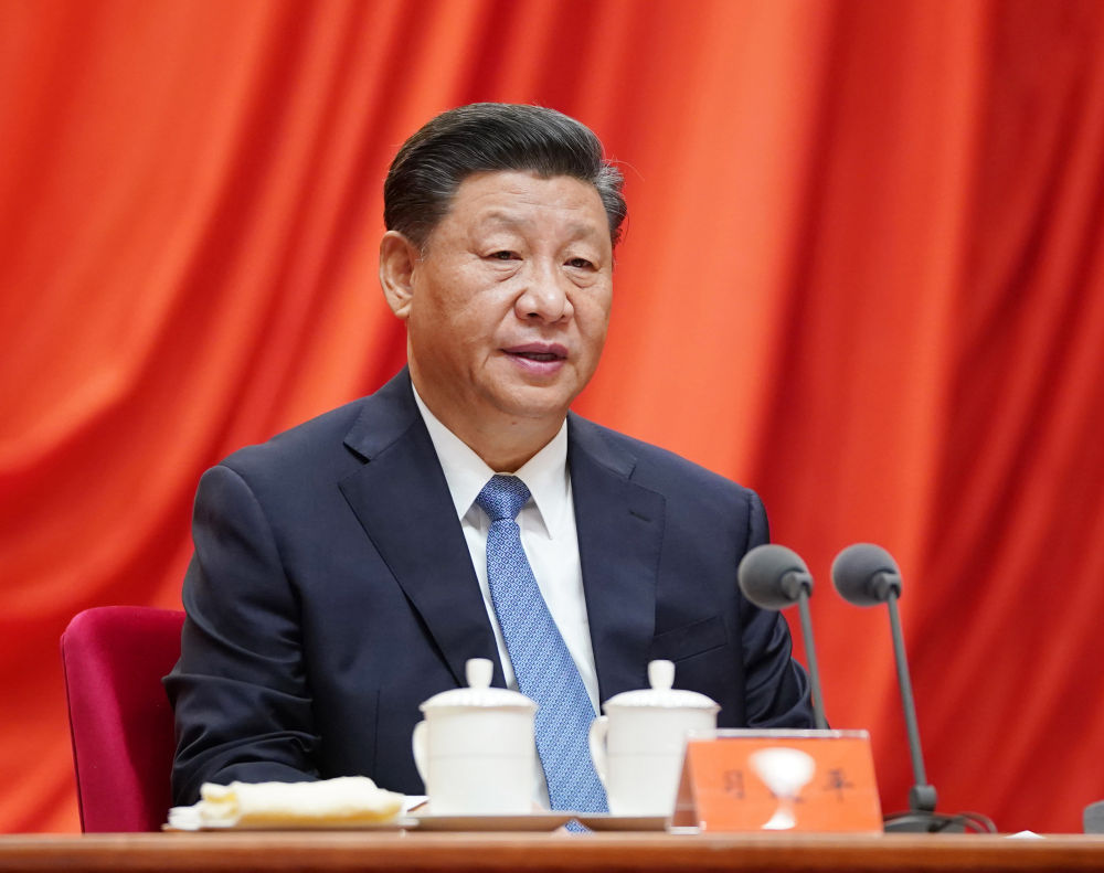 2021年1月22日，习近平在中国共产党第十九届中央纪律检查委员会第五次全体会议上发表重要讲话。新华社记者 李学仁 摄